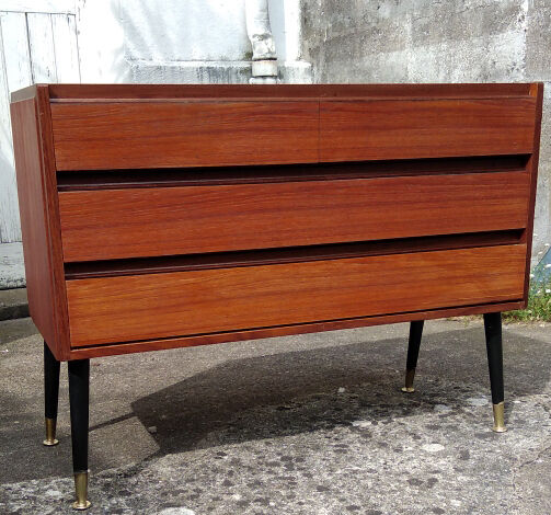 Commode en teck des années 1960