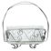 Sugar bowl, postmodernism, silver-plated brass, glass, HEFRA, Poland, 1970s