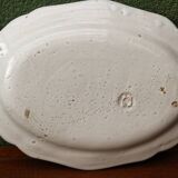 Oval earthenware dish from Nevers
