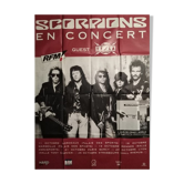 Affiche concert Scorpion vintage 120x160