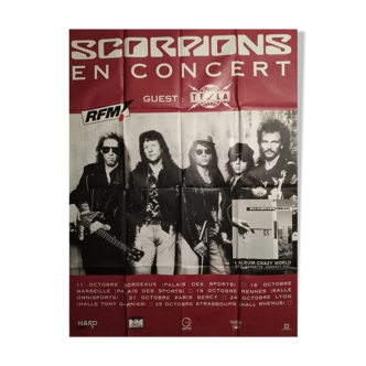 Scorpion vintage concert poster 120x160