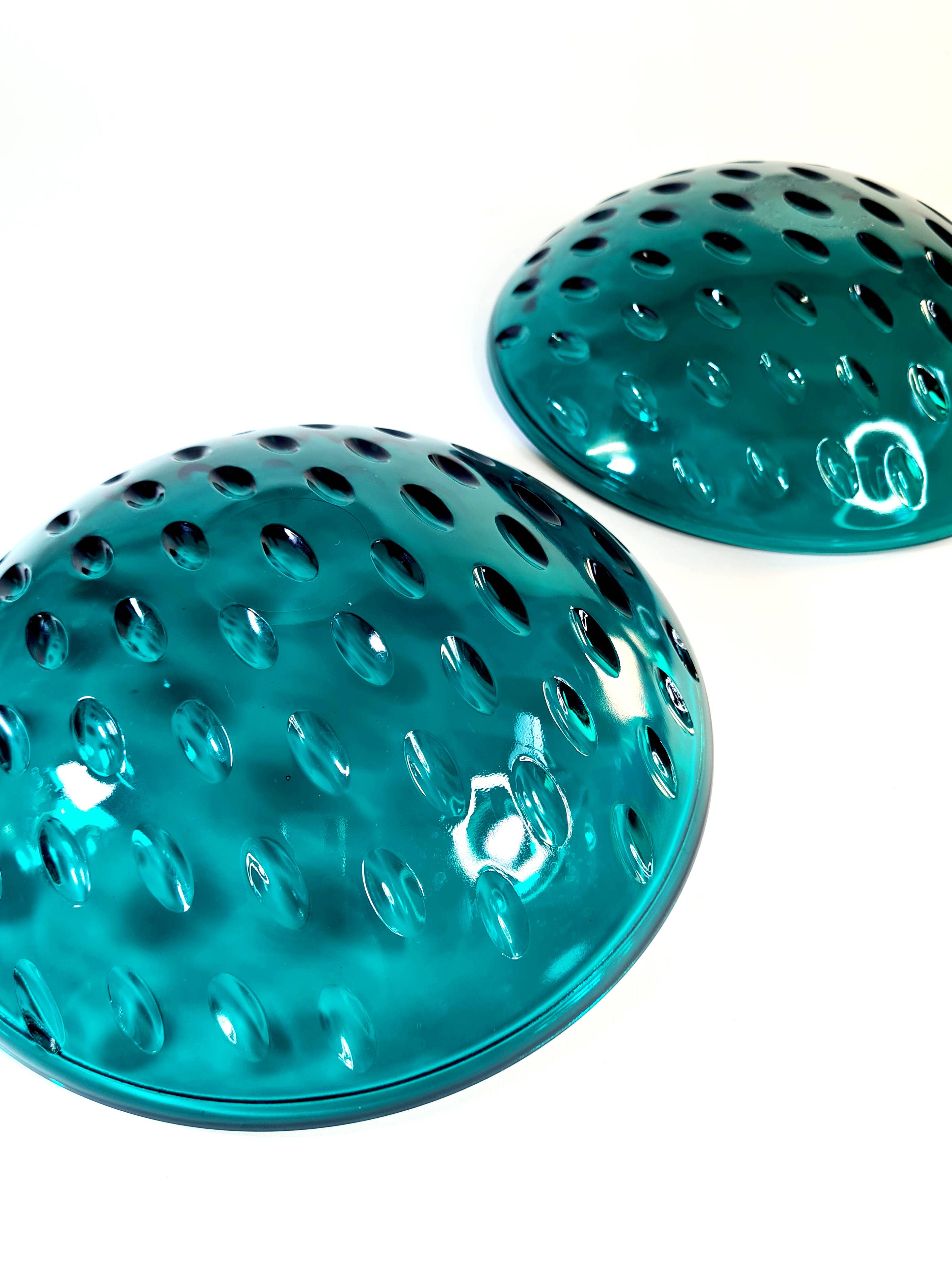 Pair of cut glass cups — Odelys model attributed to Guerlain