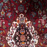 Handmade vintage Persian style Mahal rug 142cm x 204cm 1950s