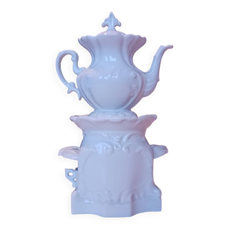 white porcelain teapot