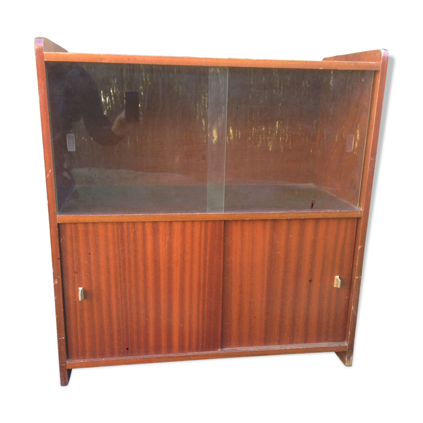 Vintage library in low teak