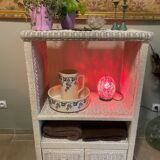 Vintage white wicker furniture