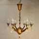 Bronze chandelier with 6 light arms