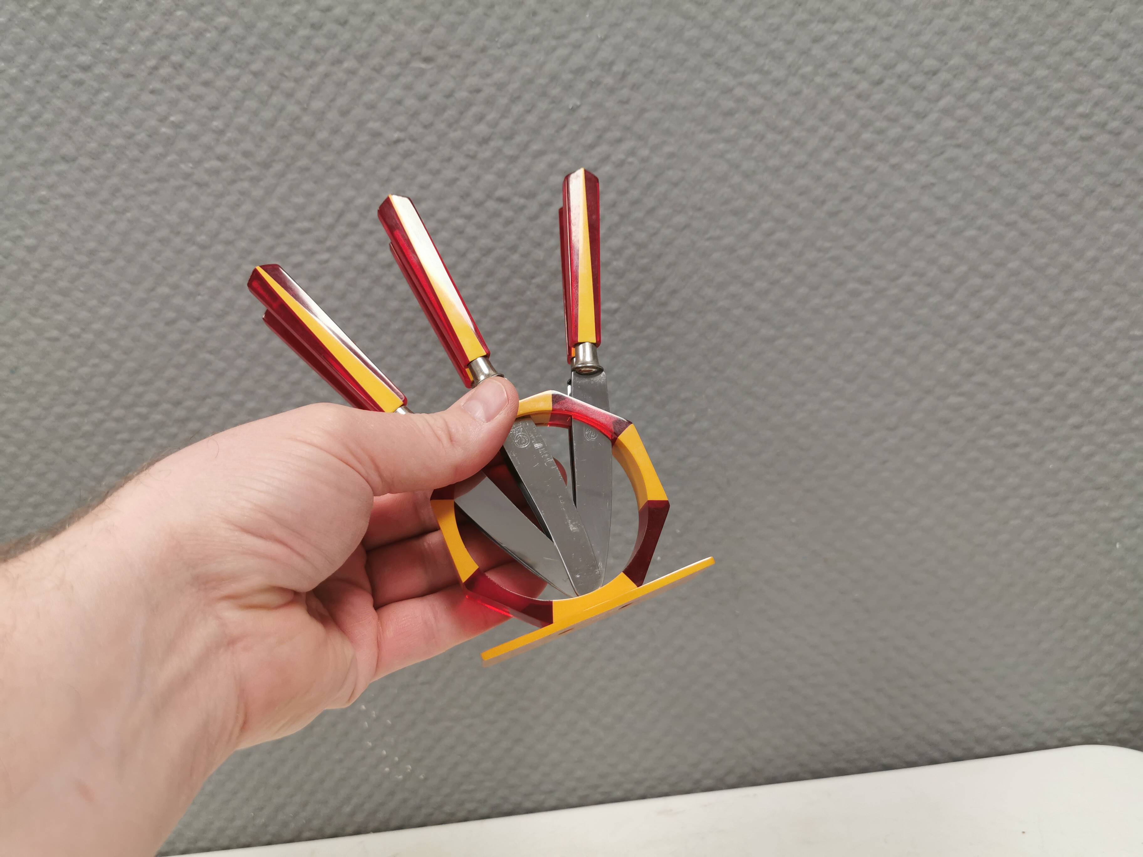 Fruit knife set, Art Deco. Sollingen Germany 1920-40s