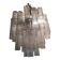 Murano Glass Sputnik Chandelier With "Corteccia" Tubes Italian Glass