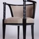 Art Nouveau Livingroom Set in Stained Oak & Upholstery from Wiener Werkstätte, Austria, 1910s, Set of 5