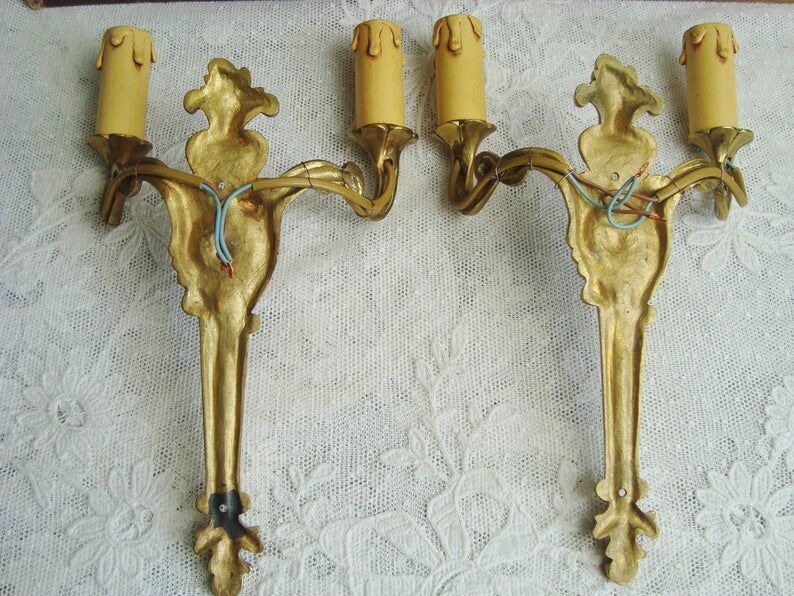 Old bronze rock style appliques