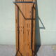 Table basse style banc métal et chêne vers 1950