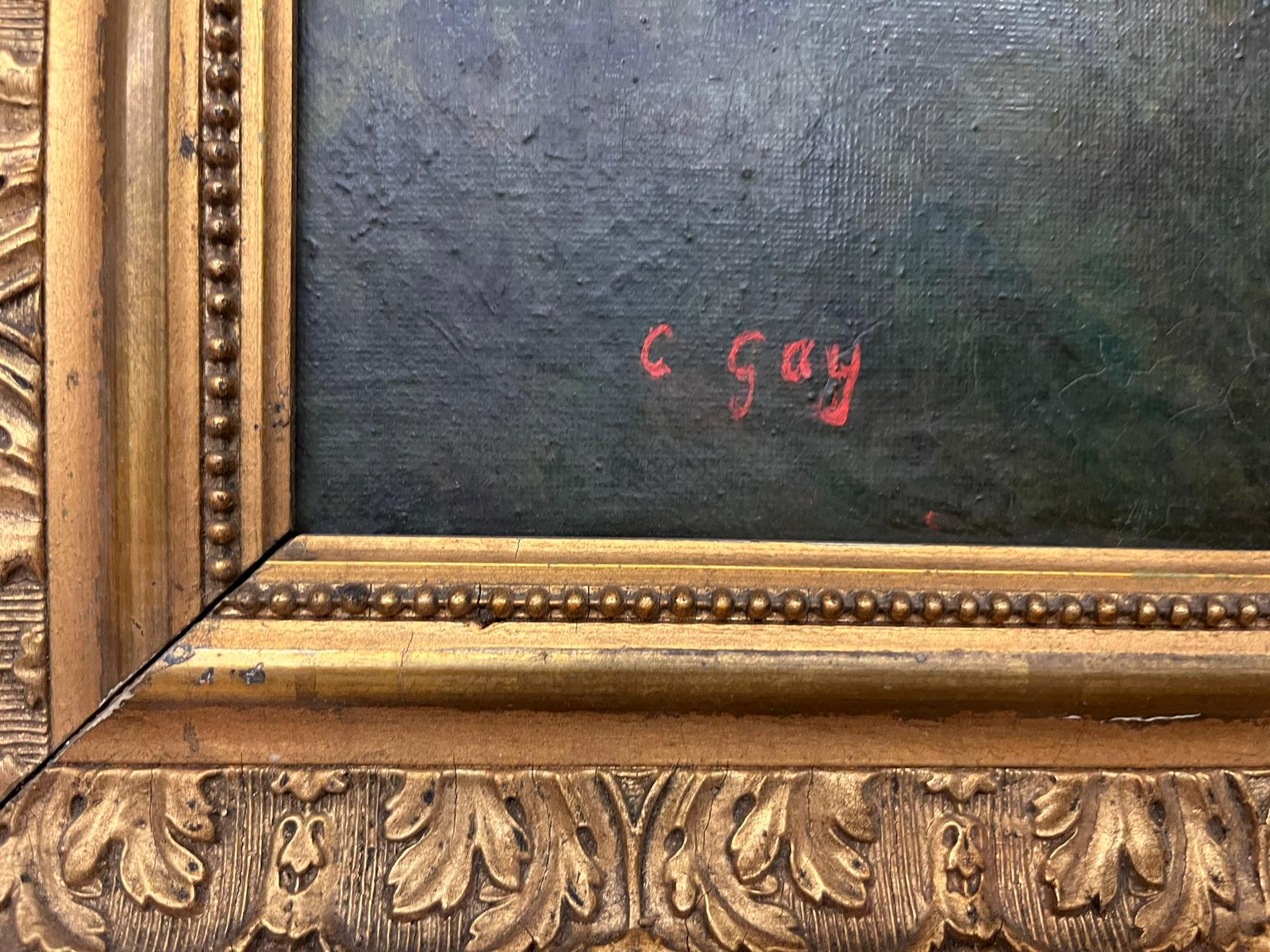 Oil on canvas of the Col des Aravis in Haute-Savoie