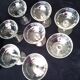8 old glass champagne glasses