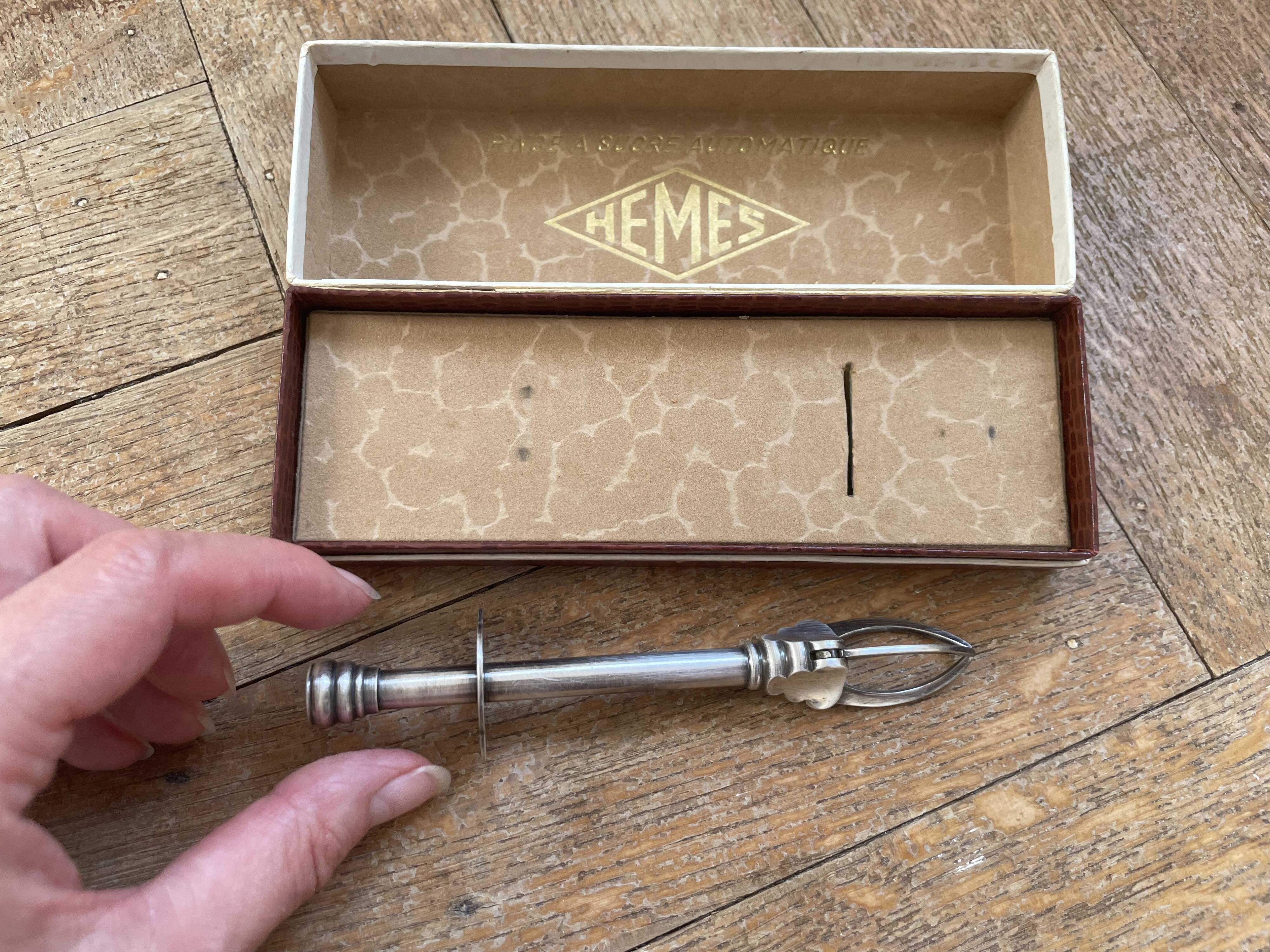 Pince à sucre crabe Hèmes dans sa boite