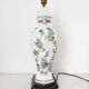 Asian floral porcelain lamp base