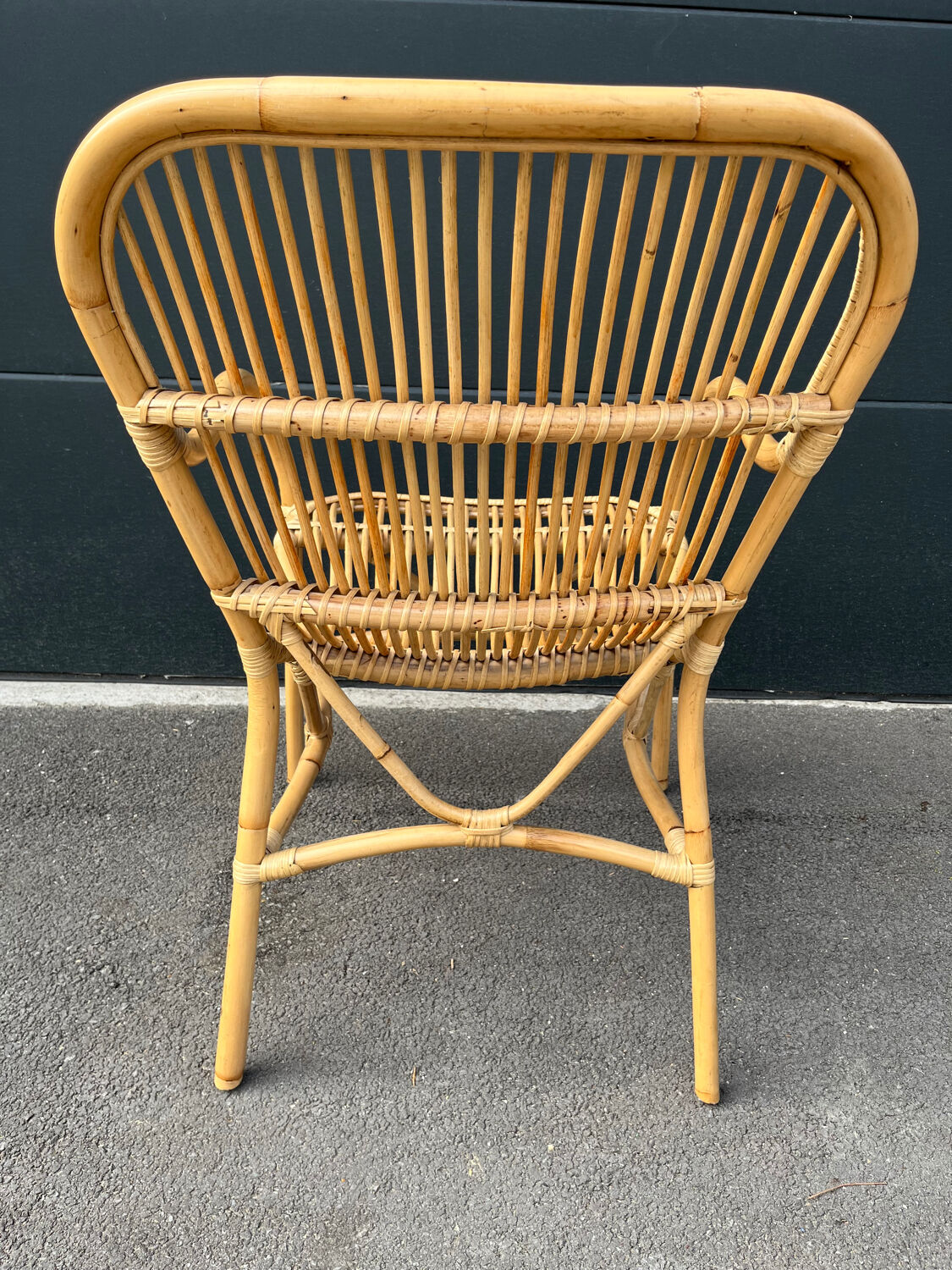Rattan armchair