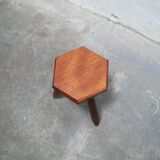 Vintage wooden tripod stool