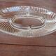 plat ovale à compartiments en verre