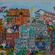 Hand signed modern lithograph by Gunilla Mann, 1990s.