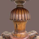 Drum table, 19th century mahogany pedestal table