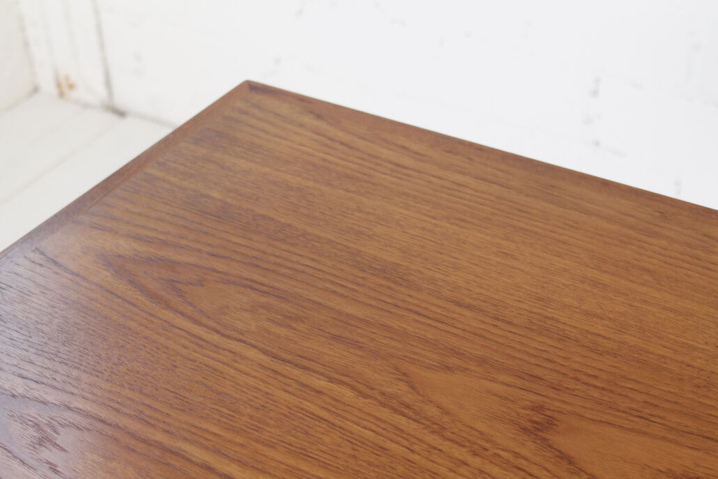 Square teak dining table
