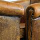 Set of 2 stylish yet beautiful and comfortable sheepskin club armchairs
