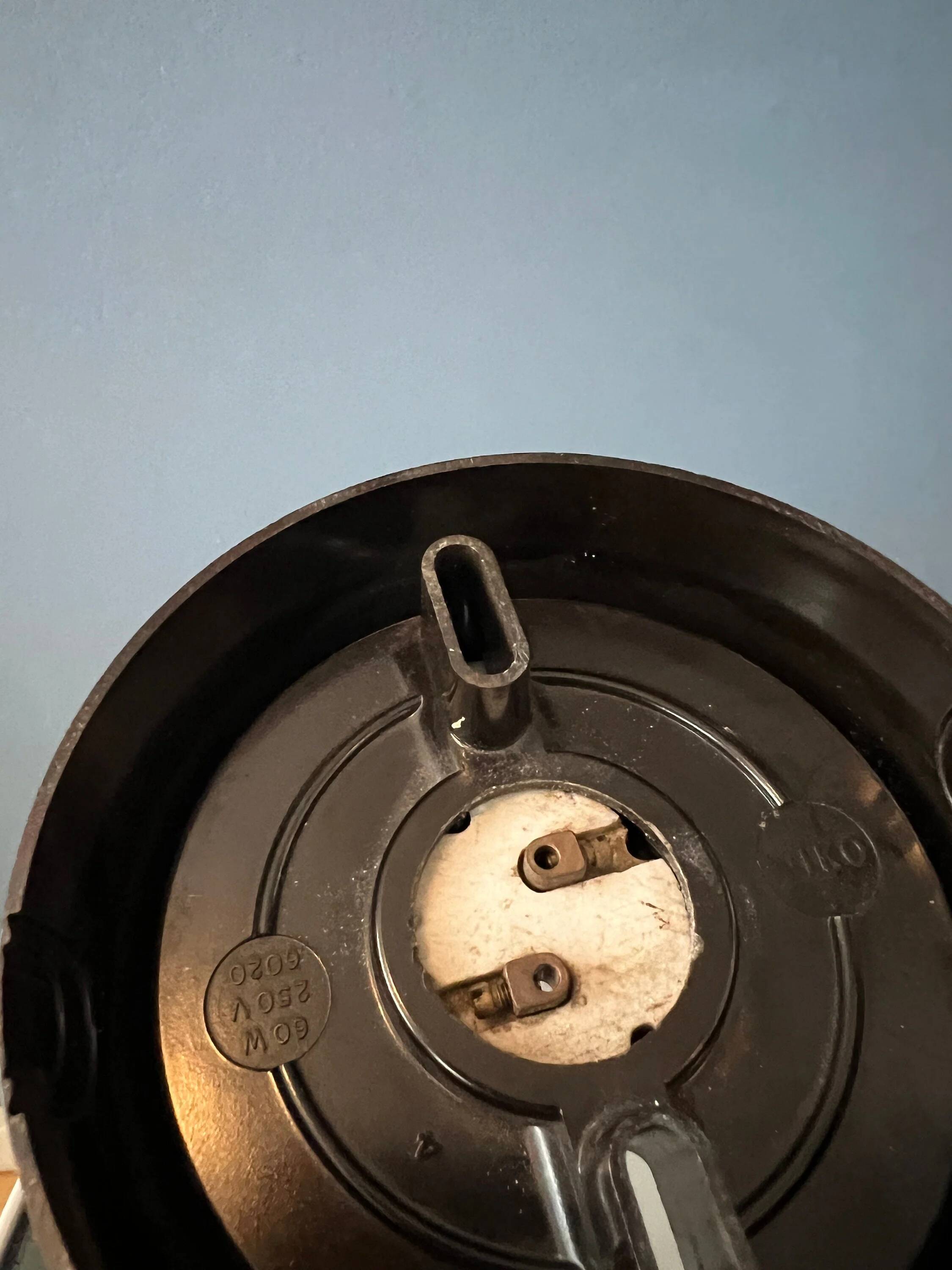 Plafonnier vintage en forme d’œuf Thabur avec motif décoratif
