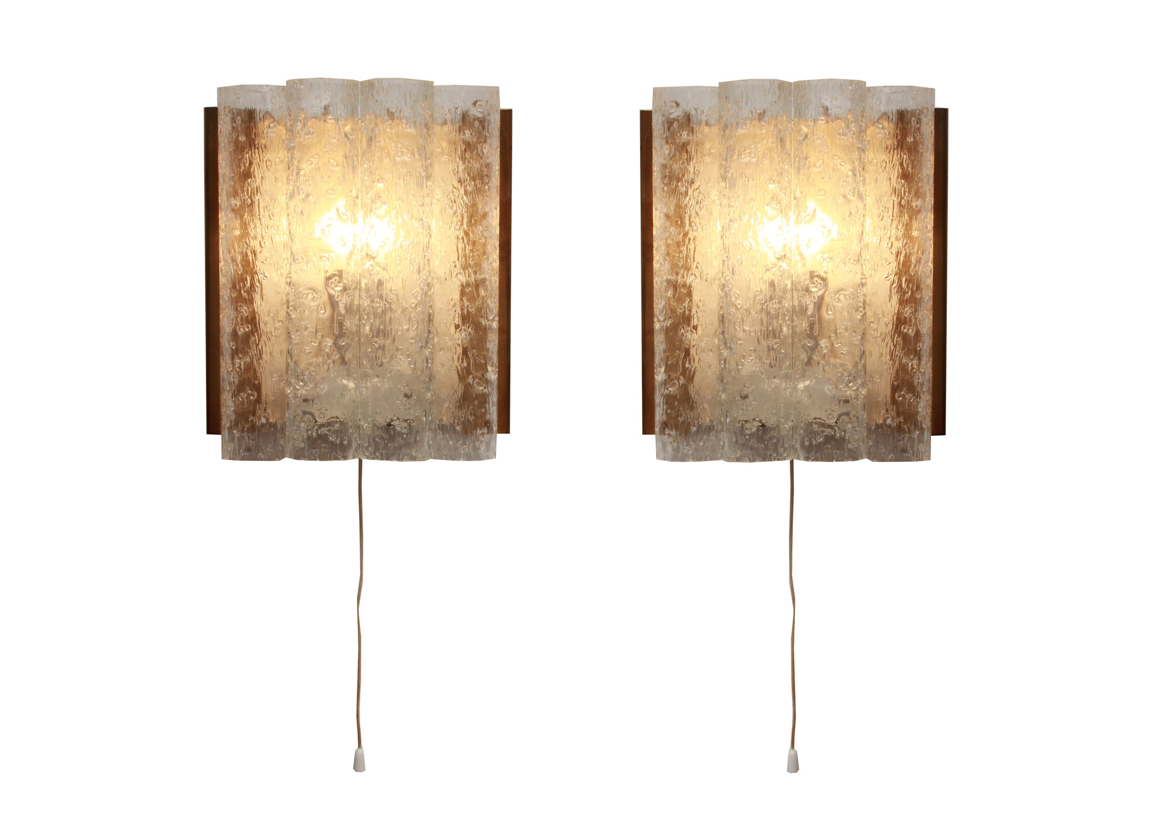 Couple of 1960s wall lamps by Doria