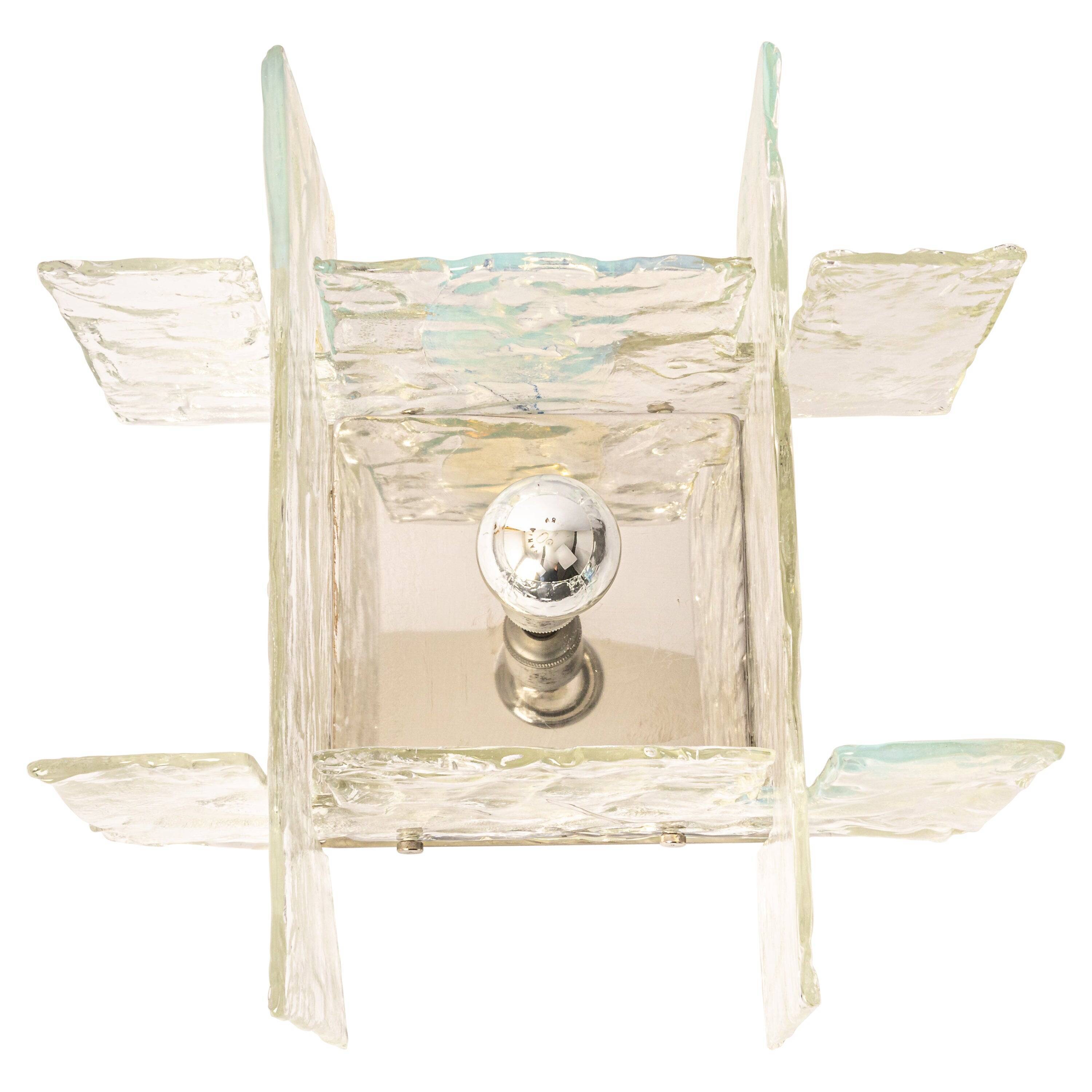 Murano Glass Wall Sconce by Kalmar, Austria, 1960s