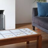 Brutalist coffee table ceramic top