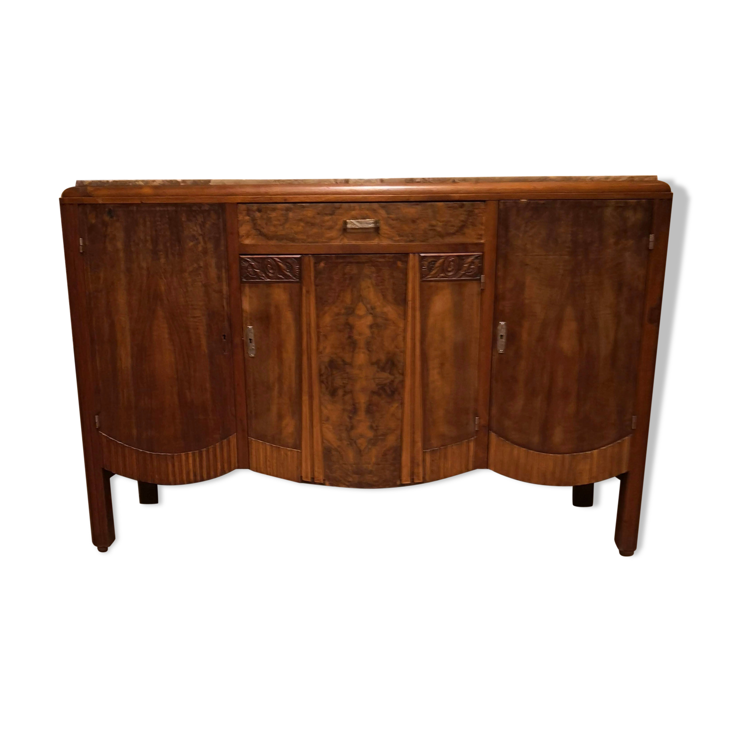 Three-door art deco buffet