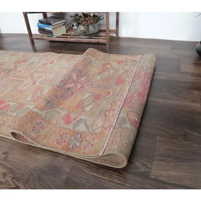 Oushak Turkish Hand-Knotted Runner 88x311