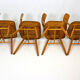 Chaises de salle à manger vintage en bois de Ton, 1971