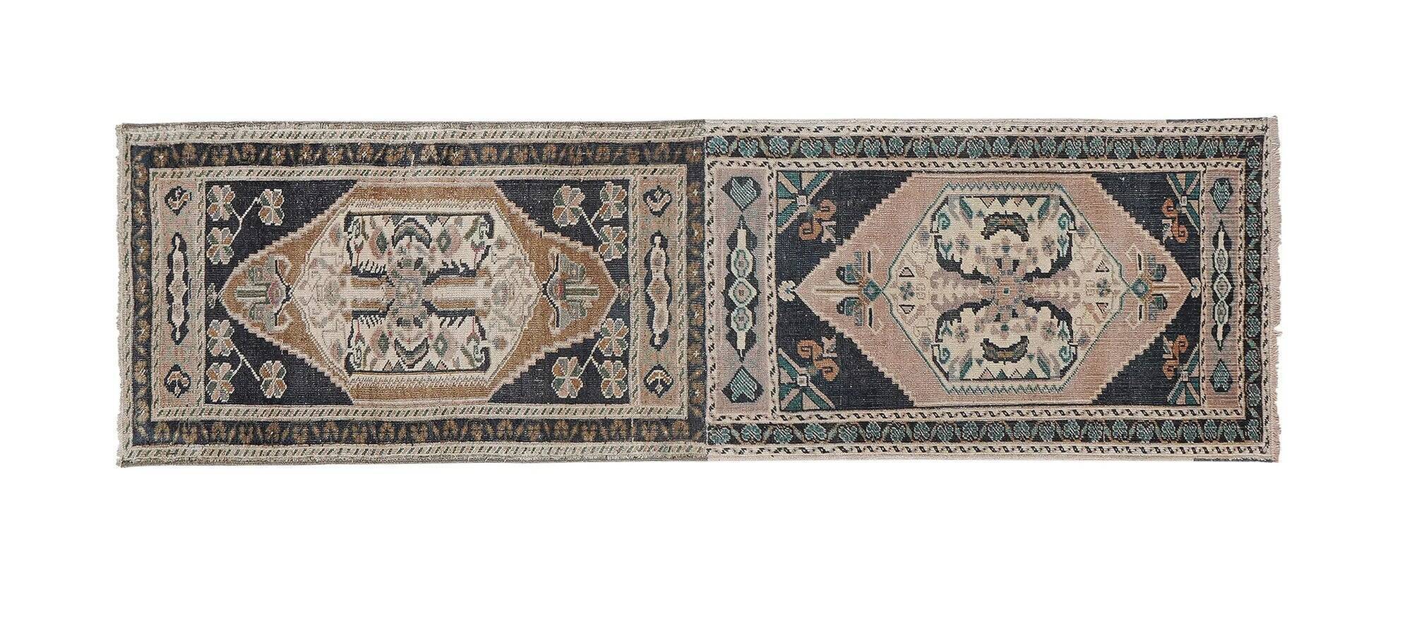 Tapis de couloir turc vintage 59x200 cm
