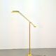 Brass Balance Reading Floor Lamp from Sölken Leuchten, 1980s