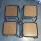 4 vintage industrial Mullca stools, workshop, school