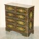 Antique Swedish commode hand-painted, two drawers out of three.