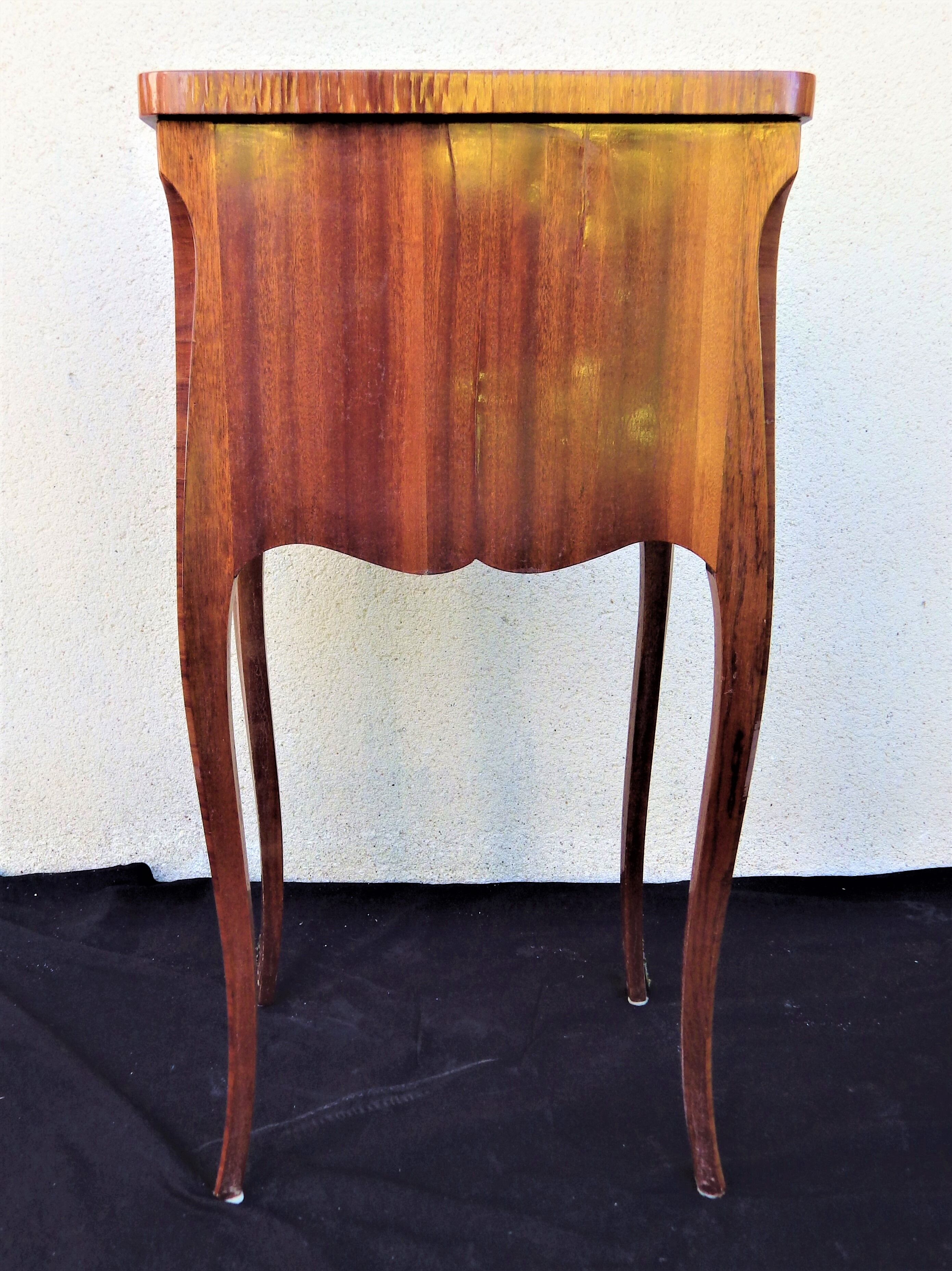 Inlaid Louis XV style bedside