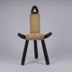 Vintage brutalist tripod chair