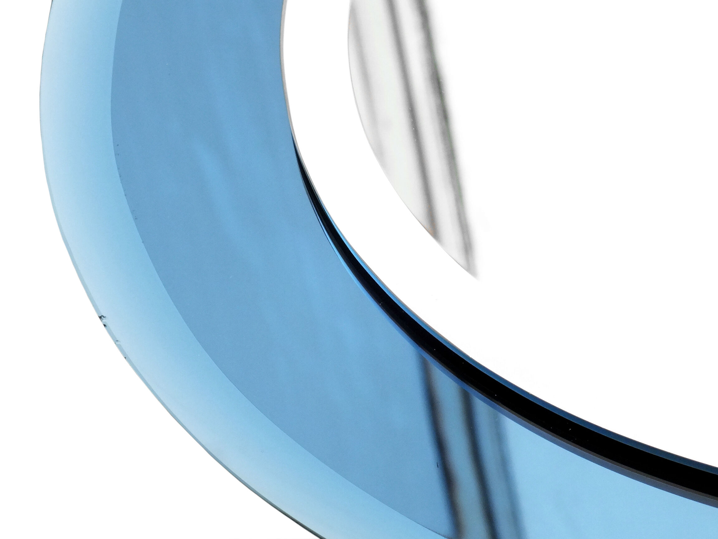 Luigi Fontana design blue cobalt mirror deco years 40 Fontana Arte