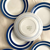 Series of 6 dessert plates