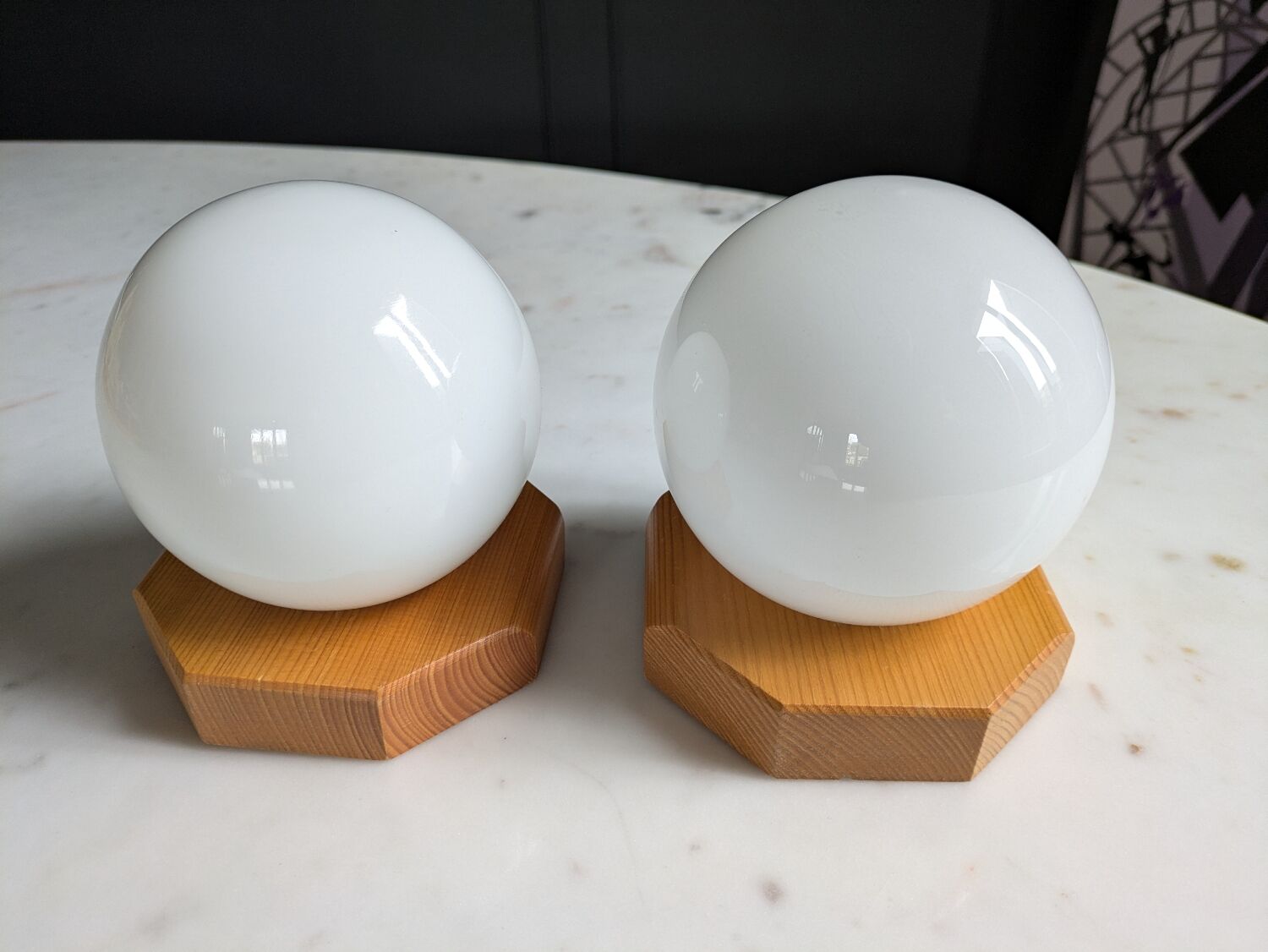 80's Wall Sconces Duo
