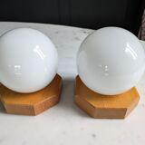 80's Wall Sconces Duo