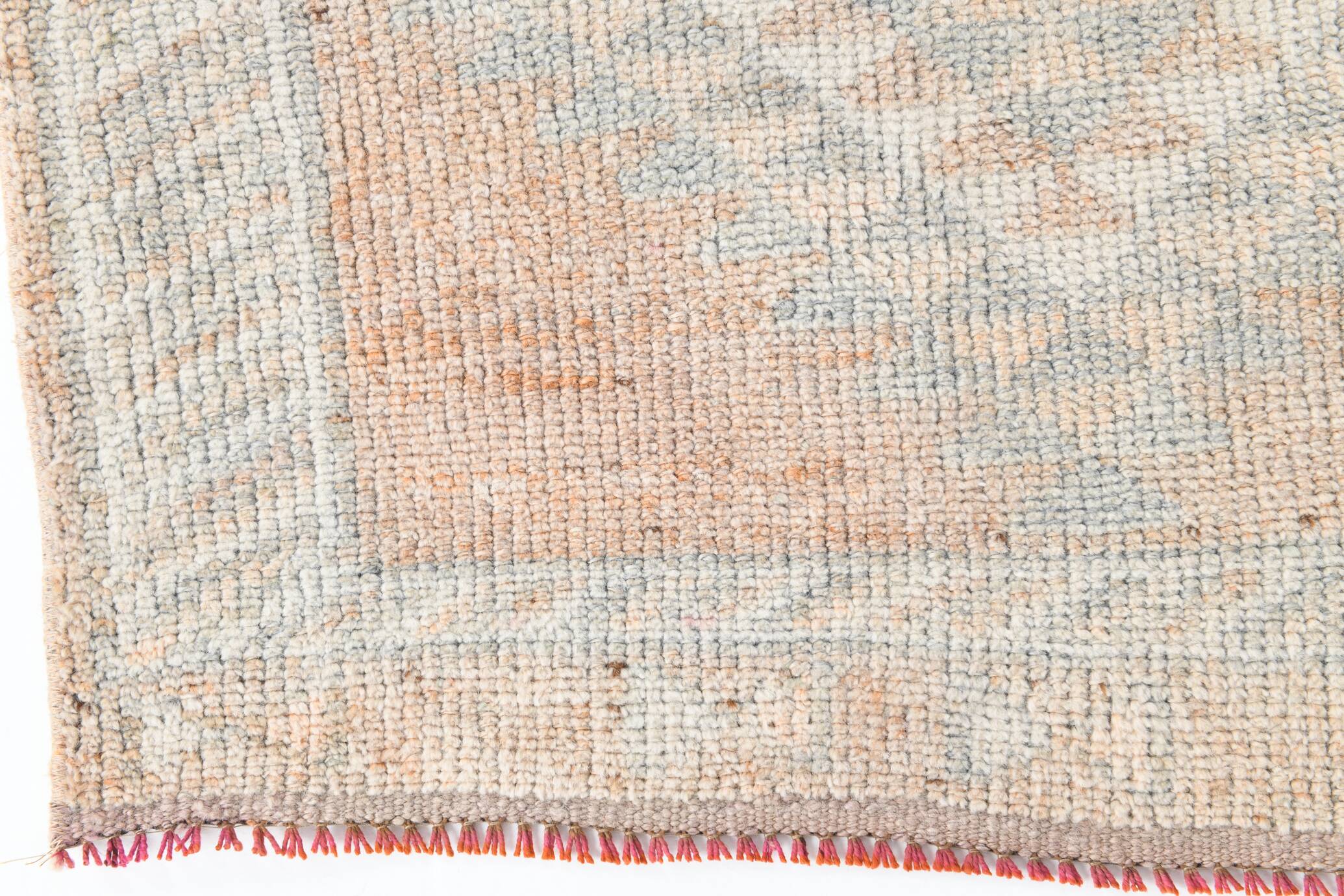3x12 Pale Orange Beige Turkish Vintage Runner Rug, 86x352Cm SK 18322