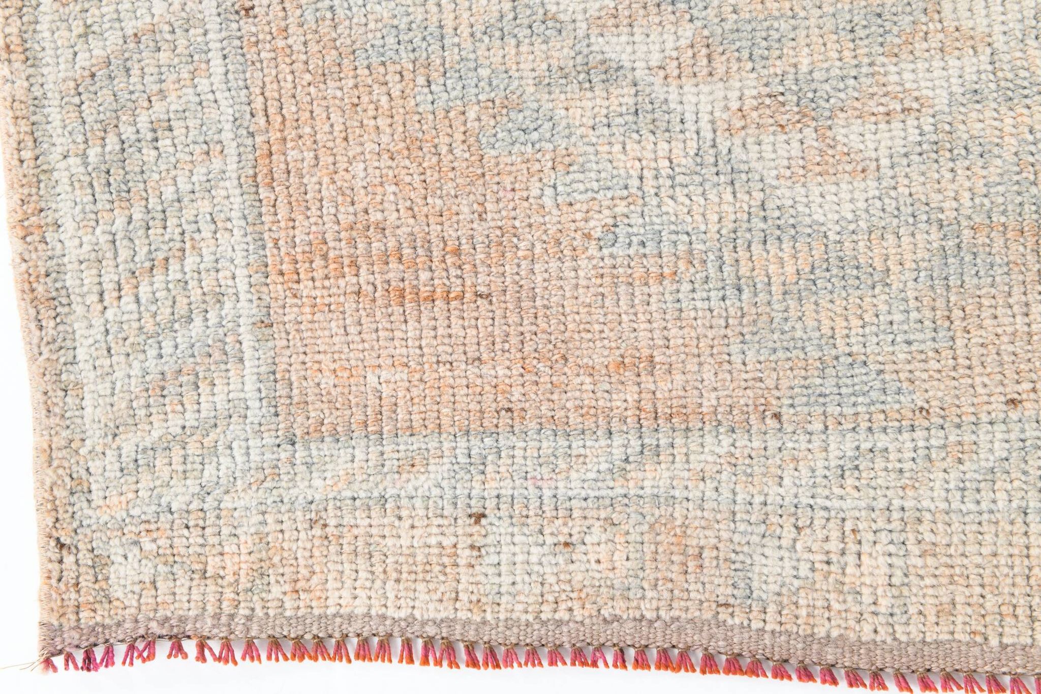 3x12 Pale Orange Beige Turkish Vintage Runner Rug, 86x352Cm SK 18322