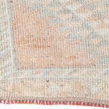 3x12 Pale Orange Beige Turkish Vintage Runner Rug, 86x352Cm SK 18322
