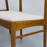 Teak and Bouclé Dining Chairs from Korup Stolefabrik, 1960s, Set of 4