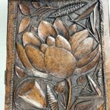 Arts and crafts hand carved pedestal, England ca 1880
