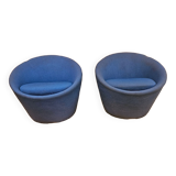 Paire de fauteuils années 70 vintage